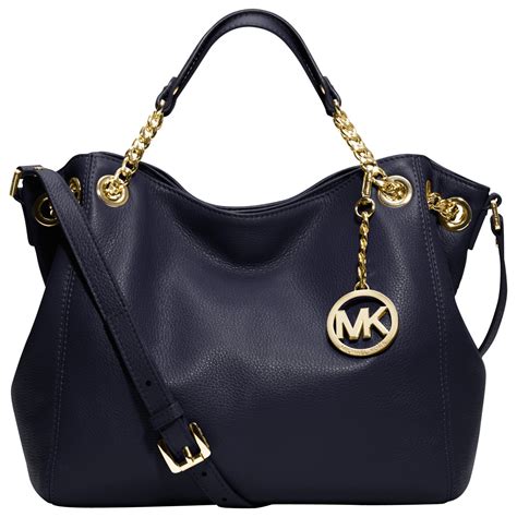 michael kors jet set chain tote blue|Michael Kors designer tote jetset.